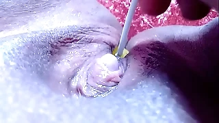 Adoro ler os coment&aacute;rios   Passando o pirulito na buceta greluda